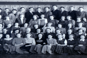 Bilde av Skiringssal Ungdomskole 1949-50